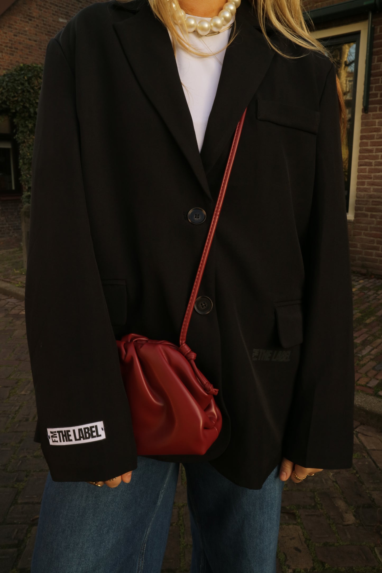 burgundy bag