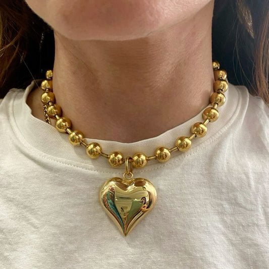 Golden Heart Necklace